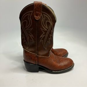 USA made genuine leather cowboy boots size 7